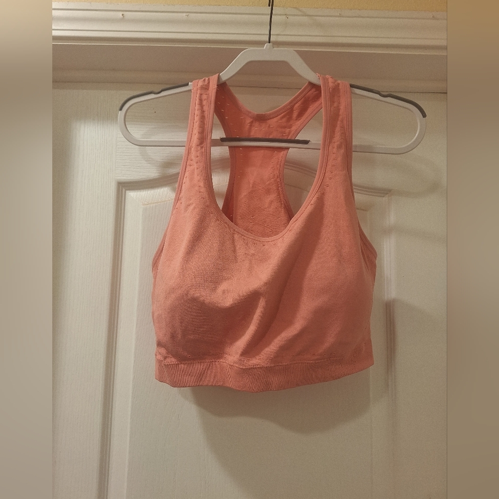 Peach Racerback Sports Bra‎ Womens AnyBody Padded 3X NWOT
